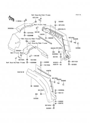 Front Fender(s)(KAF620-F2 / F3)