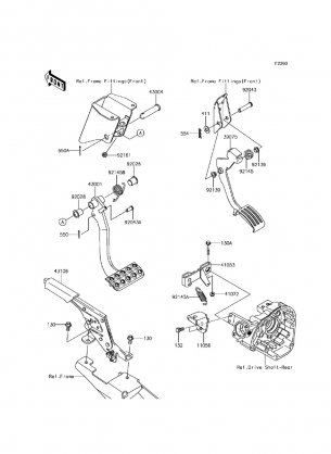 Brake Pedal / Throttle Lever