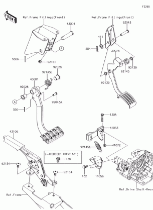 Brake Pedal / Throttle Lever