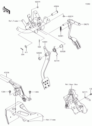 Brake Pedal / Throttle Lever