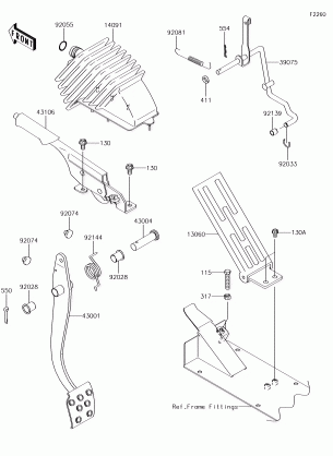 Brake Pedal / Throttle Lever