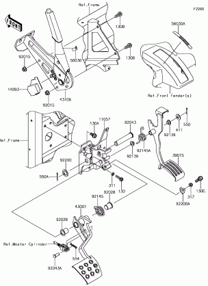 Brake Pedal / Throttle Lever