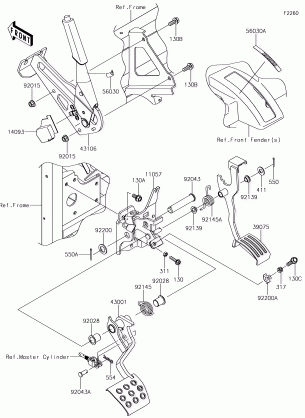 Brake Pedal / Throttle Lever