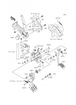 Brake Pedal / Throttle Lever