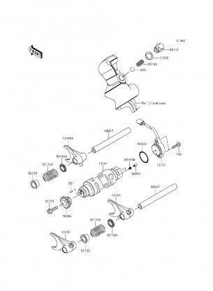 Gear Change Drum / Shift Fork(s)