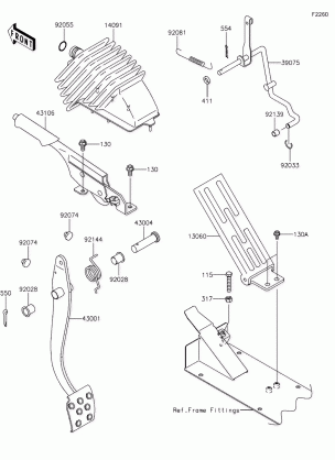 Brake Pedal / Throttle Lever