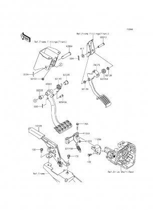 Brake Pedal / Throttle Lever