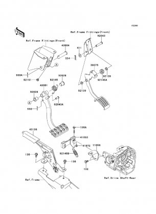 Brake Pedal / Throttle Lever