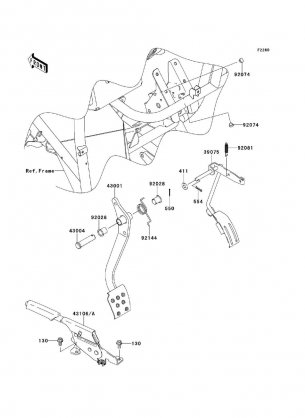 Brake Pedal / Throttle Lever