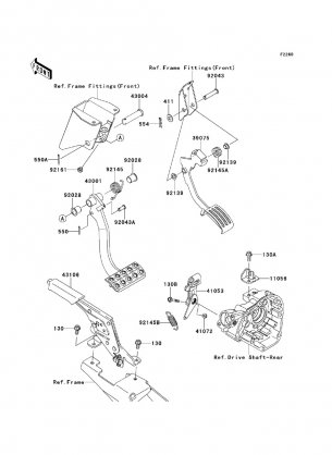 Brake Pedal / Throttle Lever