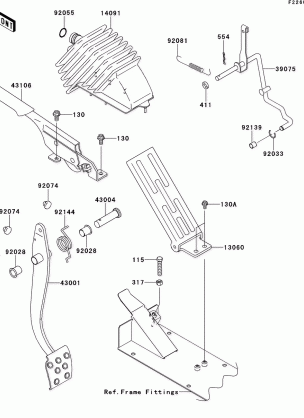 Brake Pedal / Throttle Lever