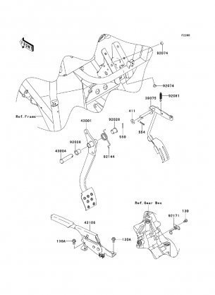 Brake Pedal / Throttle Lever