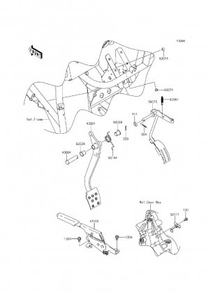 Brake Pedal / Throttle Lever