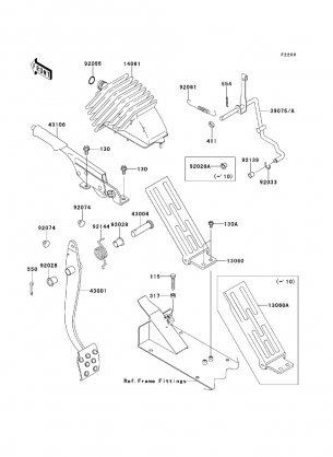 Brake Pedal / Throttle Lever