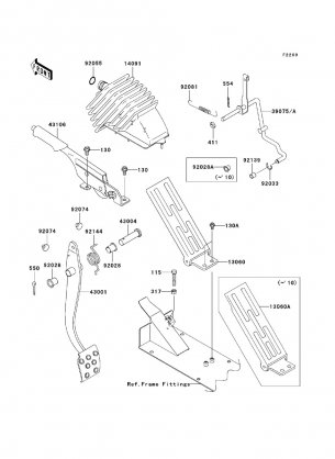 Brake Pedal / Throttle Lever