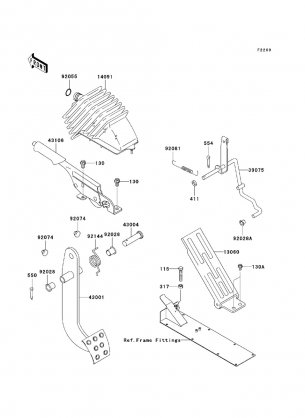 Brake Pedal / Throttle Lever