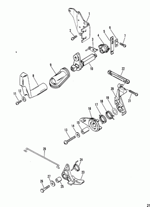 Throttle and Shift Linkage(SeaPro / Marathon 10)