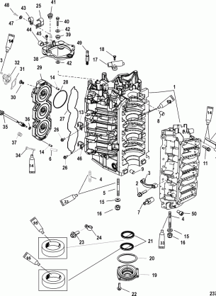 Cylinder Block and End Cap