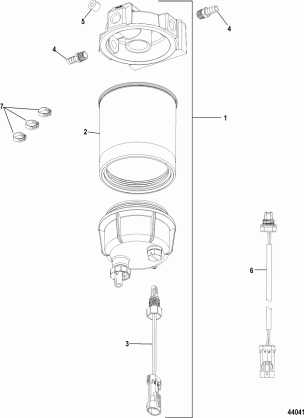 Water Separator Filter Kit 8M0046336