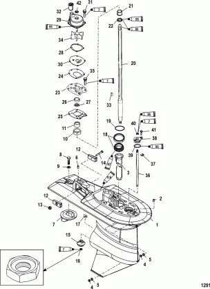 Gear Housing Drive 2.07:1 USA-0T627235 / BEL-0P215669 and Up