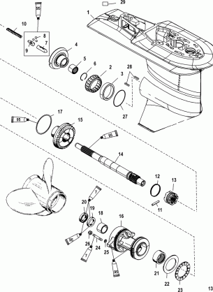 Gear Housing Prop USA-0T627234 / BEL-0P215668 and Below