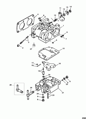 CARBURETOR(S / N-0G303045 & BELOW)