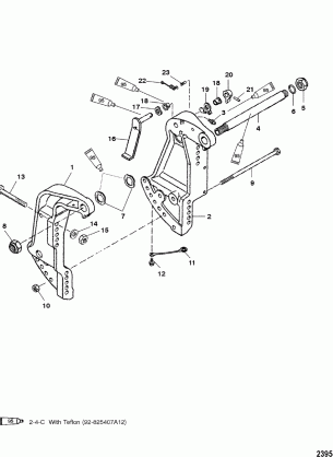 TRANSOM BRACKETS(S / N-0G589999 AND BELOW)