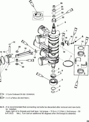 CRANKSHAFT PISTONS - AND CONNECTING RODS