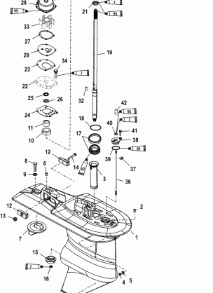 Gear Housing(Driveshaft)(2.33:1 Gear Ratio)