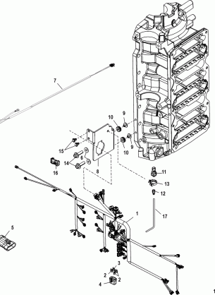 Engine Harness(Serial Number 1B227000 and Up)