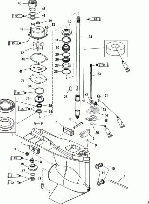 Gear Housing(Driveshaft)(Standard / Counter Rotation)