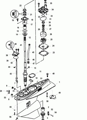 Gear Housing(Driveshaft)(standard / Counter Rotation)