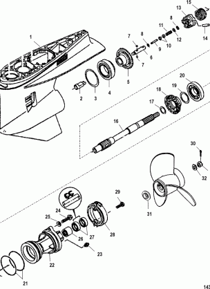 Gear Housing(Prop Shaft)(Standard)