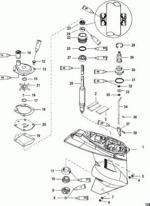 Gear Housing Driveshaft - 2.41:1 Gear Ratio