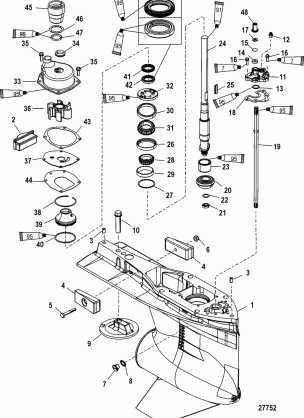 Gear Housing Driveshaft-Standard / Counter Rotation