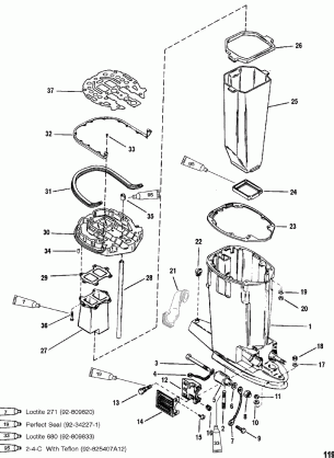 Drive Shaft Housing And Exhaust Tube