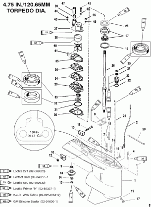 Gear Housing(Driveshaft-Counter-S / N-0G438000 & Up)