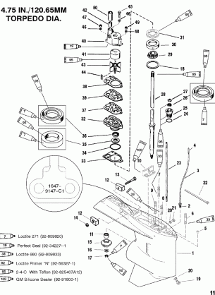 Gear Housing(Driveshaft-Standard-S / N-0G437999 & Below)