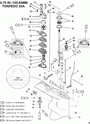 Gear Housing(Driveshaft-Standard-S / N-0G438000 & Up)