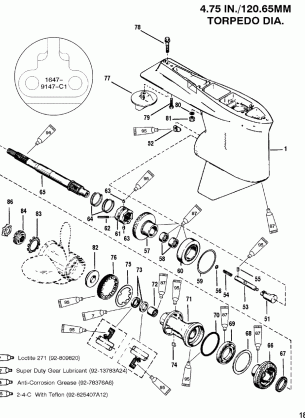 Gear Housing(Propshaft-Standard-S / N-0G437999 And Below)