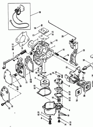 CARBURETOR (MERC 20)  (MARINER 20)