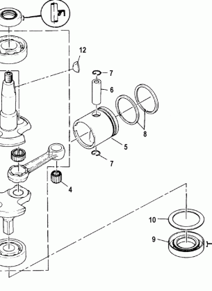 CRANKSHAFT AND PISTON