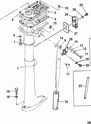 DRIVESHAFT HOUSING AND STEERING HANDLE
