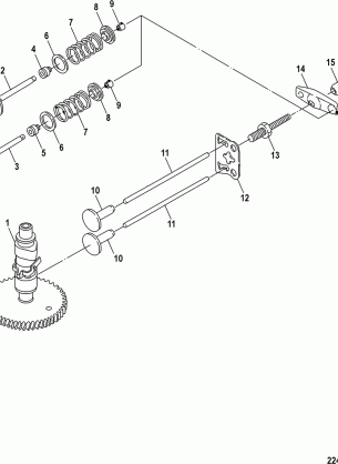 Camshaft and Valves Serial tahos_ 0R318095 and Below