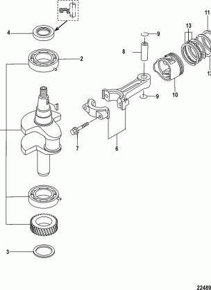 Crankshaft Piston and Connecting Rod