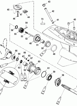 Gear Housing(Propeller Shaft)(2.00:1 Gear Ratio)