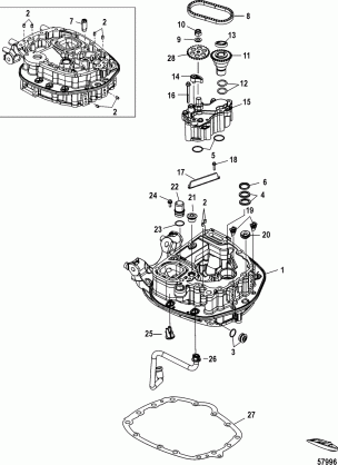 Oil Pump / Adaptor Plate-Upper