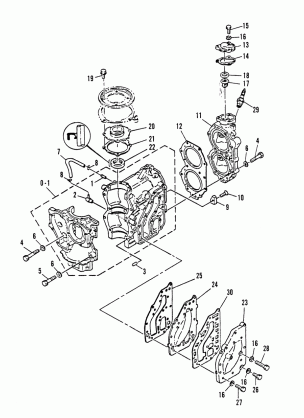 CRANKCASE AND CYLINDER HEAD