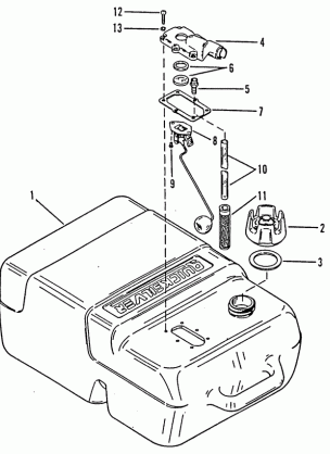 FUEL TANK (PLASTIC-6.6 GALLON) (NOT ORIGINAL EQUIPMENT TANK)