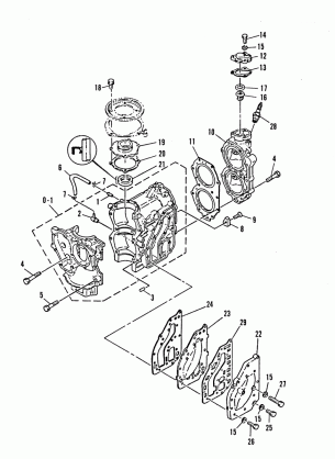 CRANKCASE AND CYLINDER HEAD